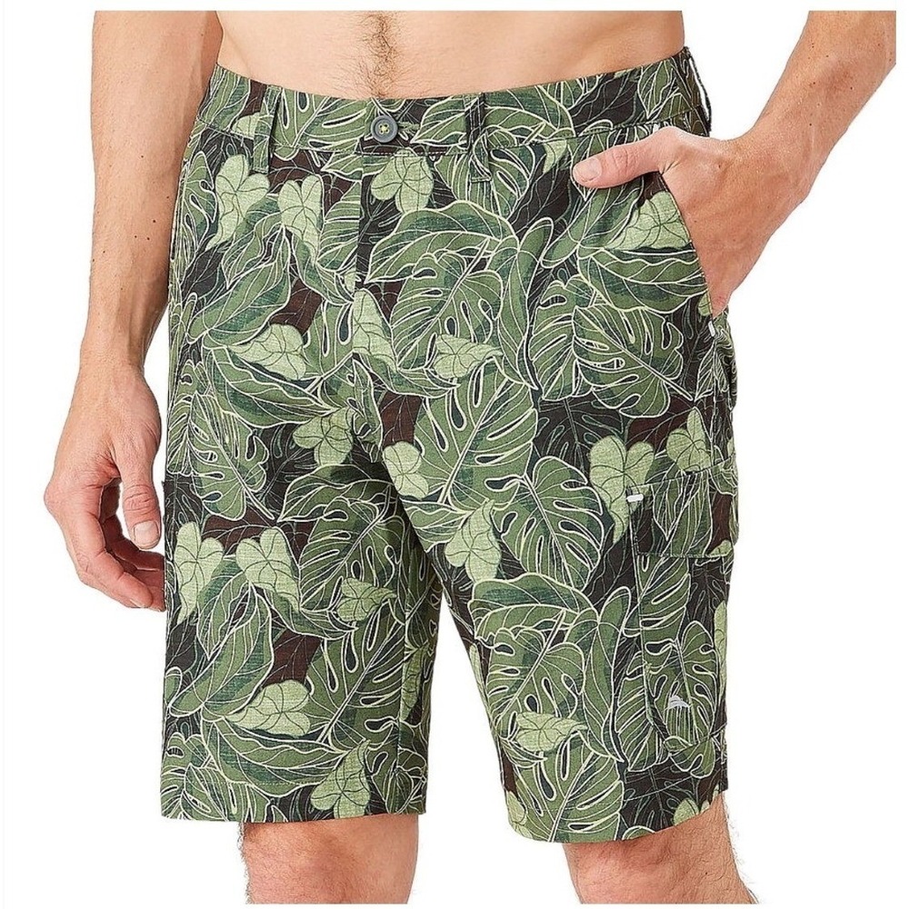 Tommy Bahama Mens‎ Hermosa Haze Mens Hybrid Short Swim Trunks Size 42 Tropical